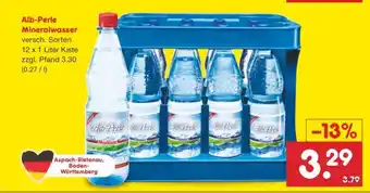 Netto Marken-Discount Alb-Perle Mineralwasser Angebot