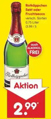 Netto Marken-Discount Rotkäppchen Sekt oder Fruchtsecco Angebot