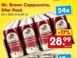 Netto Marken-Discount Mr. Brown Cappuccino, 24er Pack Angebot