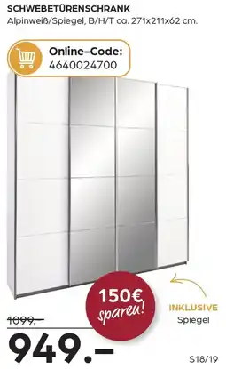 Möbel Buss Schwebetürenschrank Angebot