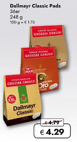 Travel Free Dallmayr Classic Pads Angebot