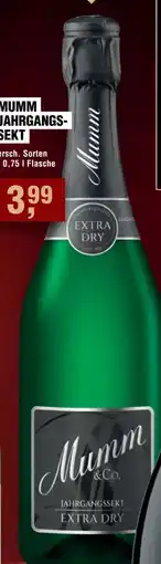 Handelshof Mumm & Co. Jahrgangssekt Angebot