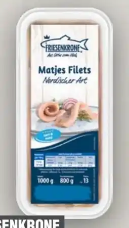 Handelshof Friesenkrone Matjes Filets Nordischer Art Angebot