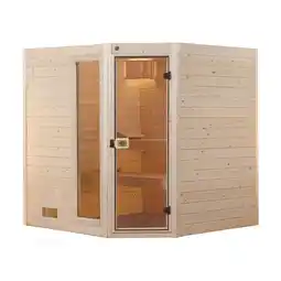 Netto Marken-Discount weka Massivholz-Sauna VALIDA Gr. 2 Sparset Eck 7,5 kW BioS inkl. digitaler Steuerung Angebot