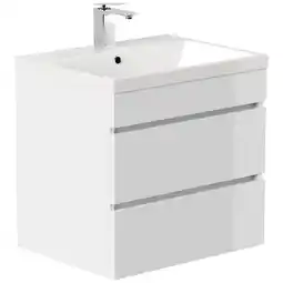 Netto Marken-Discount Badmöbel Fellini 60 SoftClose eiche gold mit drei grifflosen Schubladen Angebot