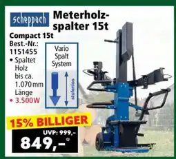 Norma Meterholzspalter 15t Angebot
