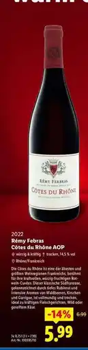 Lidl Rémy Febras Côtes du Rhône AOP Angebot
