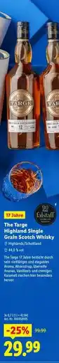 Lidl The Targe Highland Single Grain Scotch Whisky Angebot
