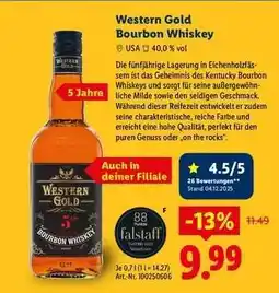 Lidl Western Gold Bourbon Whiskey Angebot