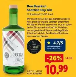 Lidl Ben Bracken Scottish Dry Gin Angebot
