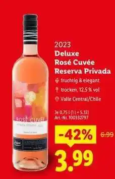 Lidl Deluxe Rosé Cuvée Reserva Privada Angebot