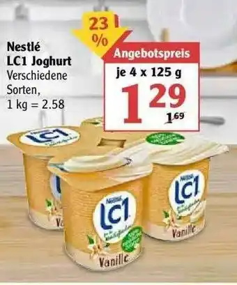 Globus Nestlé Lc1 Joghurt Angebot