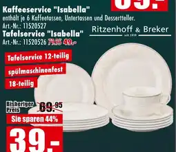 Möbel Mahler Ritzenhoff & breker tafelservice isabella Angebot
