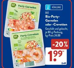 Aldi Süd Bio party garnelen Angebot