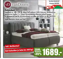 Möbel Mahler Vandoorn polsterbett Angebot