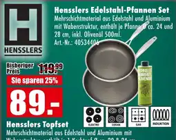 Möbel Mahler Hensslers edelstahl-pfannen set Angebot