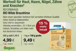 Vitalia Reformhaus bio wilde braunhirse Angebot