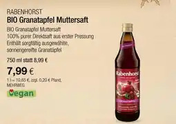 Vitalia Rabenhorst bio granatapfel muttersaft Angebot