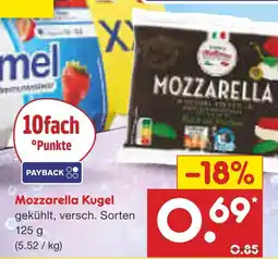 Netto Marken-Discount Mozzarella kugel Angebot