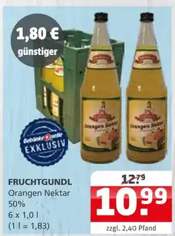 Getränke Quelle Fruchtgundl orangen nektar 50% Angebot