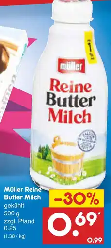 Netto Marken-Discount Müller reine butter milch Angebot