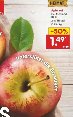 Netto Marken-Discount Heimat äpfel rot Angebot