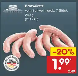 Netto Marken-Discount Gut ponholz bratwürste Angebot