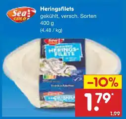 Netto Marken-Discount Sea gold heringsfilets Angebot