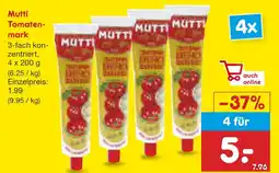 Netto Marken-Discount Mutti tomatenmark Angebot