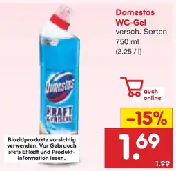 Netto Marken-Discount Domestos wc-gel Angebot