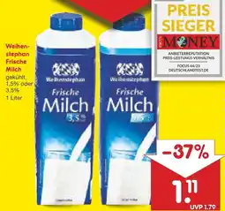 Netto Marken-Discount Weihenstephan frische milch 1,5% Angebot
