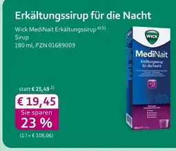 Mea Wick medinait erkältungssirup Angebot