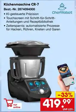 Netto Marken-Discount Chefrobot küchenmaschine cr-7 Angebot
