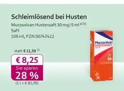 Mea Mucosolvan hustensaft Angebot