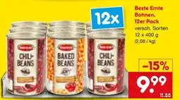 Netto Marken-Discount Beste ernte bohnen, 12er pack Angebot