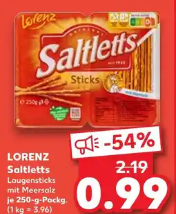 Kaufland Lorenz saltletts laugensticks mit meersalz Angebot