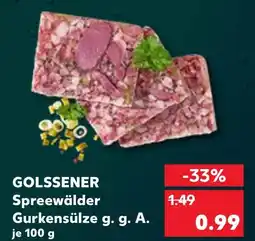 Kaufland Golssener spreewälder gurkensülze g. g. a Angebot