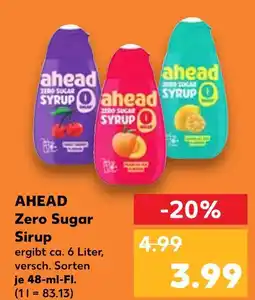 Kaufland Ahead zero sugar syrup cherry Angebot