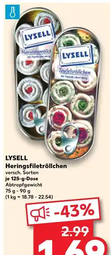 Kaufland Lysell hanseatenröllchen Angebot