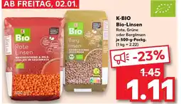 Kaufland K-bio bio-linsen rote Angebot