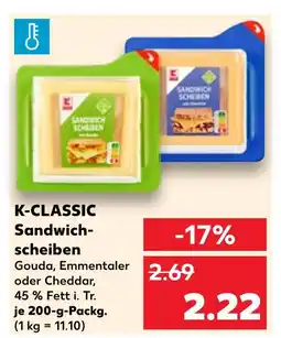 Kaufland K-classic sandwichscheiben gouda Angebot