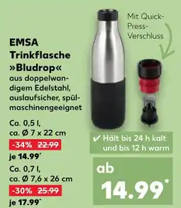 Kaufland Emsa trinkflasche bludrop Angebot
