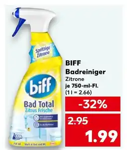 Kaufland Biff badreiniger zitrone Angebot