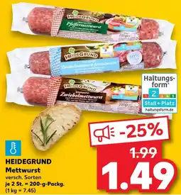 Kaufland Heidegrund pfeffermettwurst Angebot