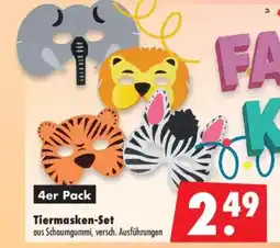 Mäc Geiz Tiermasken-Set 4er Pack Angebot