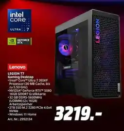 MediaMarkt Lenovo Gaming Desktop LEGION T7 Angebot