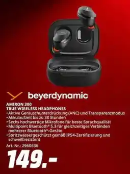 MediaMarkt beyerdynamic TRUE WIRELESS HEADPHONES AMIRON 300 Angebot