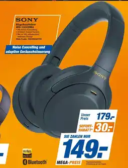 expert Techno Land SONY Bügelkopfhörer WH-1000XM4 Angebot