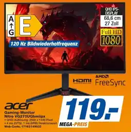 expert Techno Land acer Gaming-Monitor Nitro VG270UGbmiipx Angebot