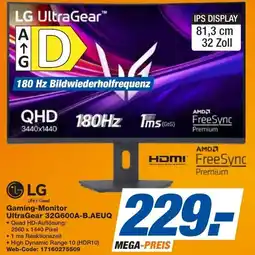 expert Techno Land LG Gaming-Monitor UltraGear 32G600A-B.AEUQ Angebot